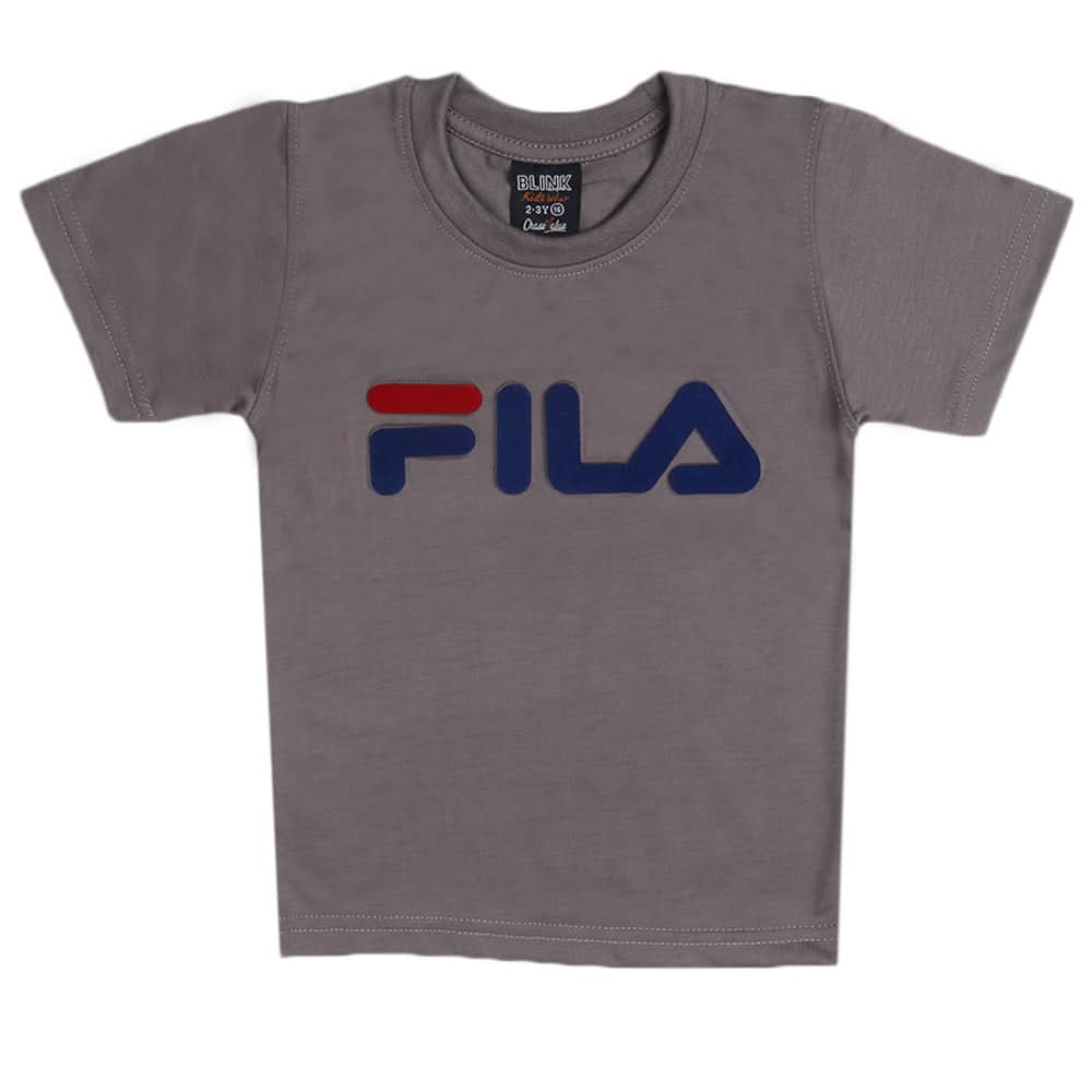 Boys Half Sleeves T-shirt - Grey, Boys T-Shirts, Chase Value, Chase Value