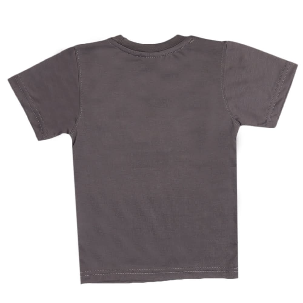 Boys Half Sleeves T-shirt - Grey, Boys T-Shirts, Chase Value, Chase Value