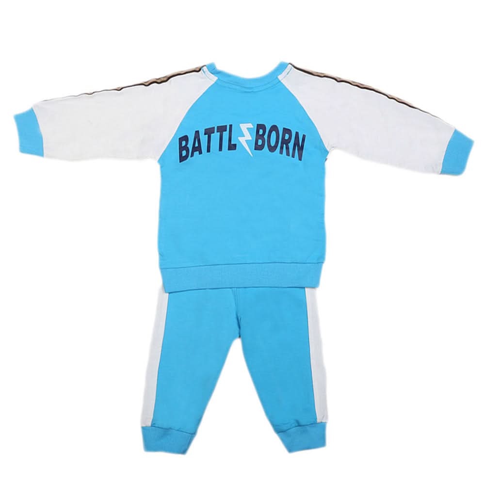 Boys Full Sleeves 2 Pcs Suit - Blue, Kids, Boys Sets And Suits, Chase Value, Chase Value