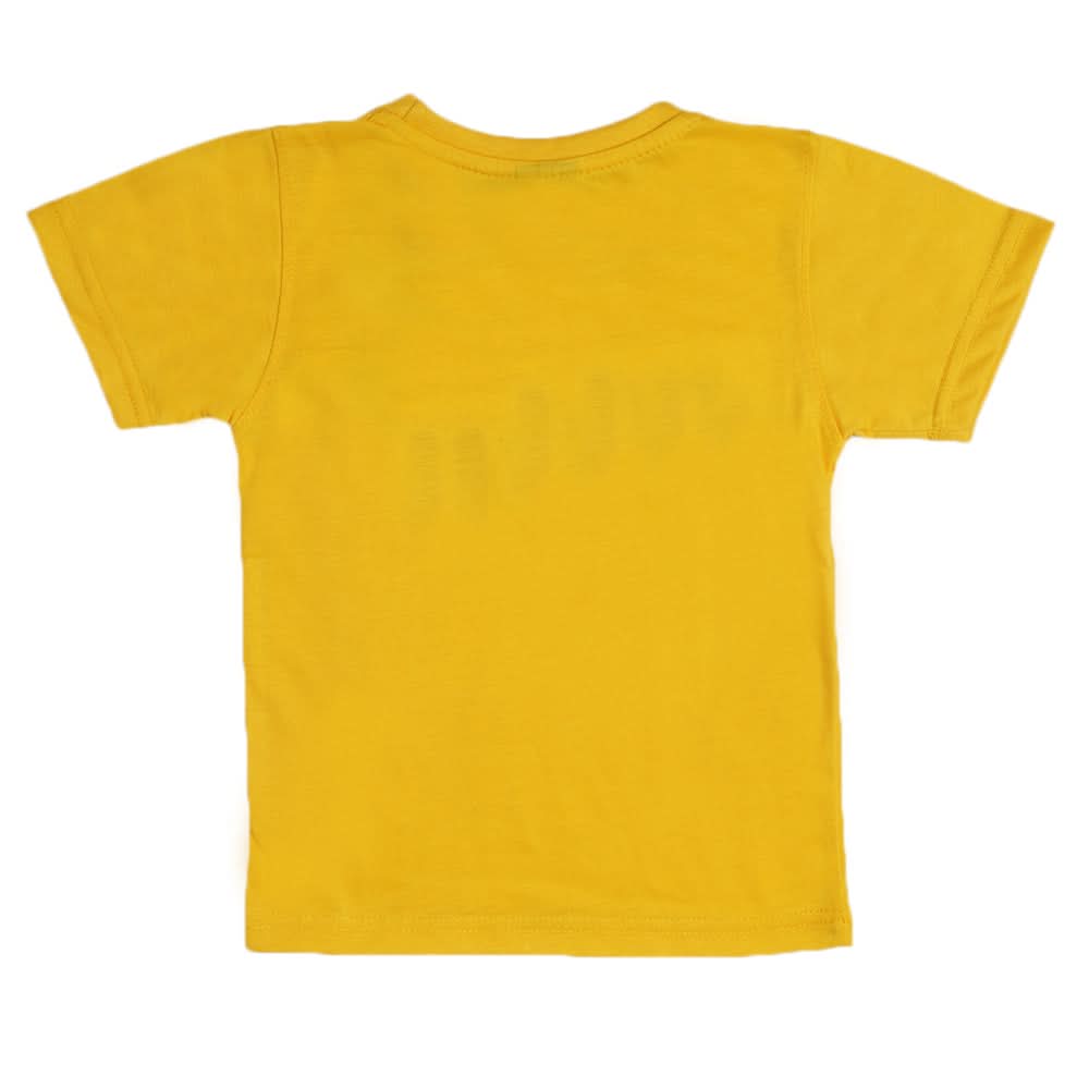 Boys Half Sleeves T-shirt - Yellow, Boys T-Shirts, Chase Value, Chase Value