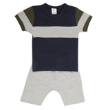 Boys Half Sleeves 2 Piece Suit - Navy Blue, Kids, Boys Sets And Suits, Chase Value, Chase Value
