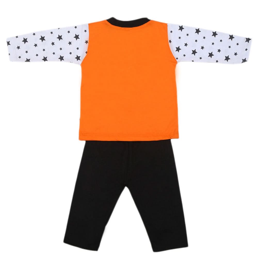 Boys Full Sleeves 2 Pcs Suit - Orange, Kids, Boys Sets And Suits, Chase Value, Chase Value