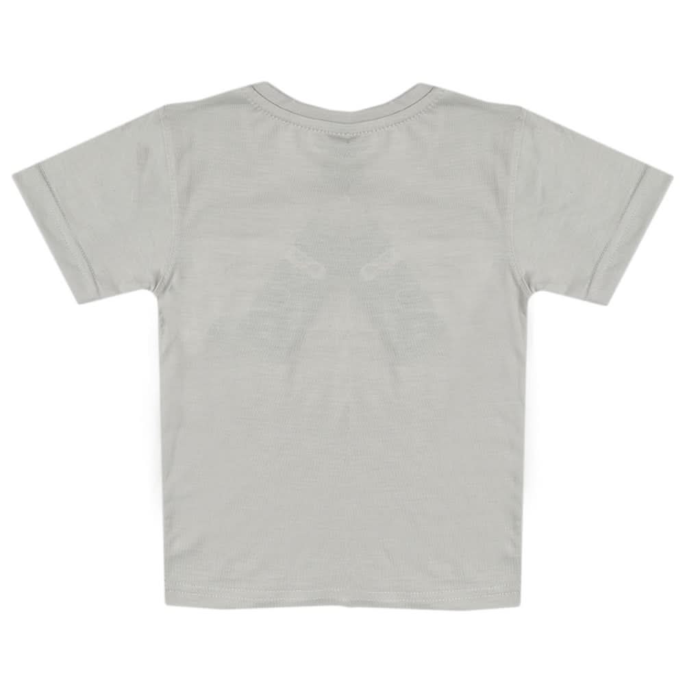 Boys Half Sleeves T-shirt - Light Grey, Boys T-Shirts, Chase Value, Chase Value