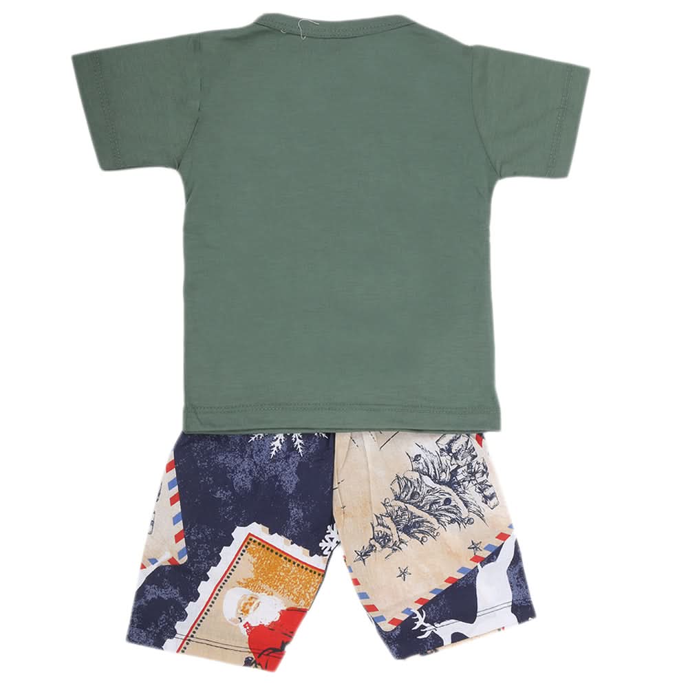 Boys Half Sleeves 2 Piece Suit - Green, Kids, Boys Sets And Suits, Chase Value, Chase Value
