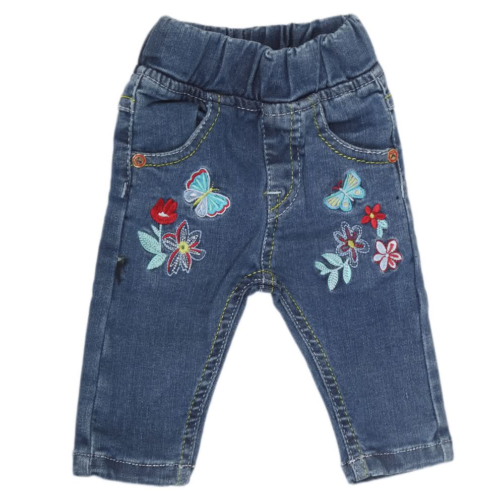Newborn Girls Denim Pant - Blue, Kids, Newborn Girls Shorts Skirts And Pants, Chase Value, Chase Value