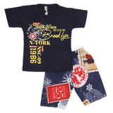 Boys Half Sleeves 2 Piece Suit - Navy Blue, Kids, Boys Sets And Suits, Chase Value, Chase Value
