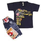 Boys Half Sleeves 2 Piece Suit - Navy Blue, Kids, Boys Sets And Suits, Chase Value, Chase Value