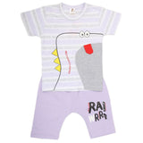 Boys Half Sleeves 2 Piece Suit - Purple, Kids, Boys Sets And Suits, Chase Value, Chase Value