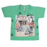 Boys Half Sleeves T-Shirt - Green, Kids, Boys T-Shirts, Chase Value, Chase Value