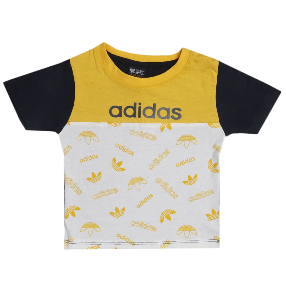 Boys Half Sleeves T-Shirt - Yellow, Boys T-Shirts, Chase Value, Chase Value