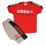 Boys Half Sleeves 2 Piece Suit - Red, Kids, Boys Sets And Suits, Chase Value, Chase Value