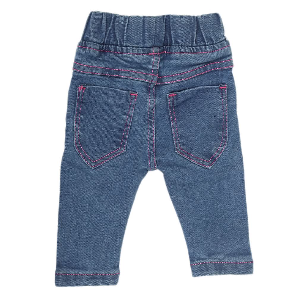 Newborn Girls Denim Pant C-22 - Light Blue, Kids, NB Girls Shorts Skirts And Pants, Chase Value, Chase Value