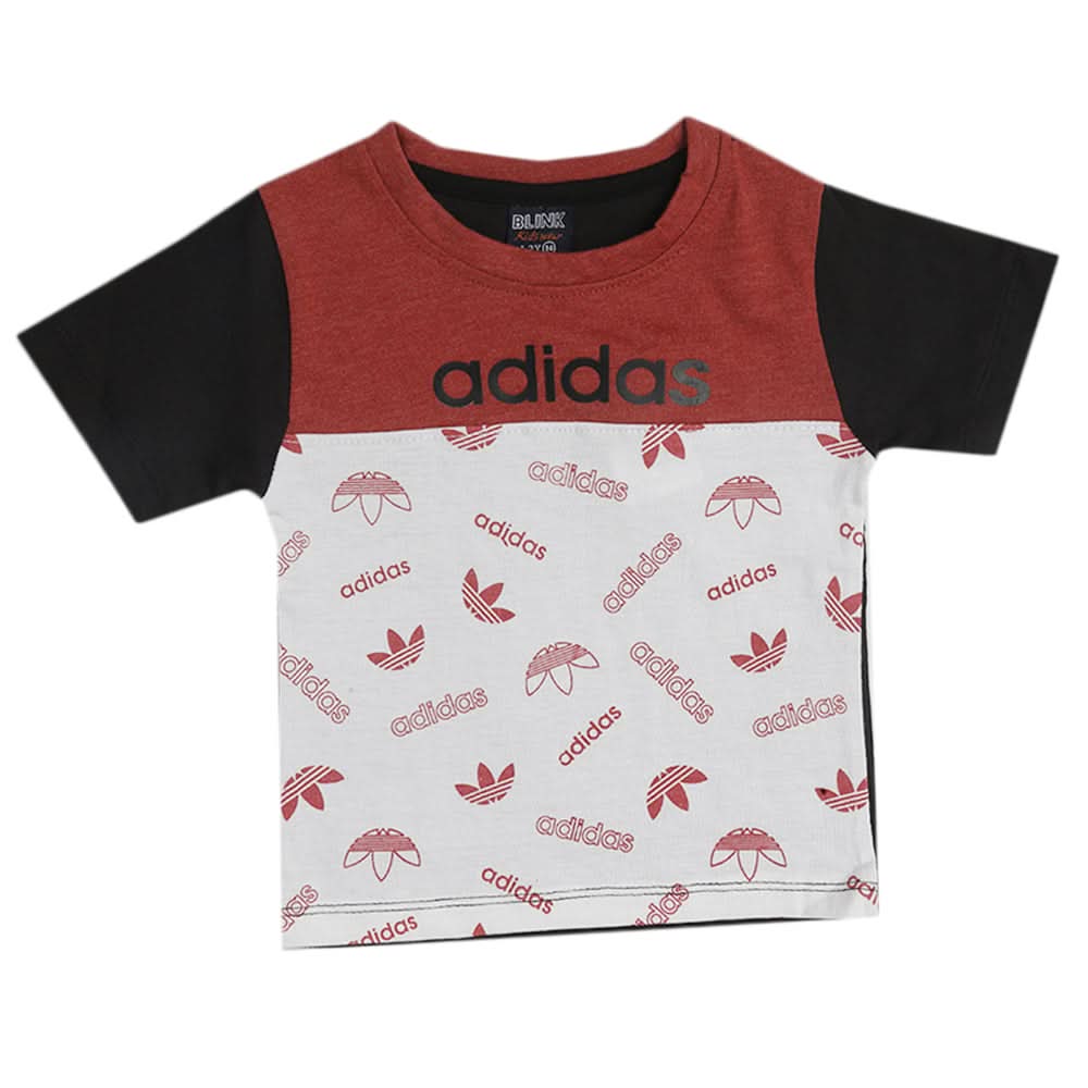Boys Half Sleeves T-Shirt - Red, Boys T-Shirts, Chase Value, Chase Value