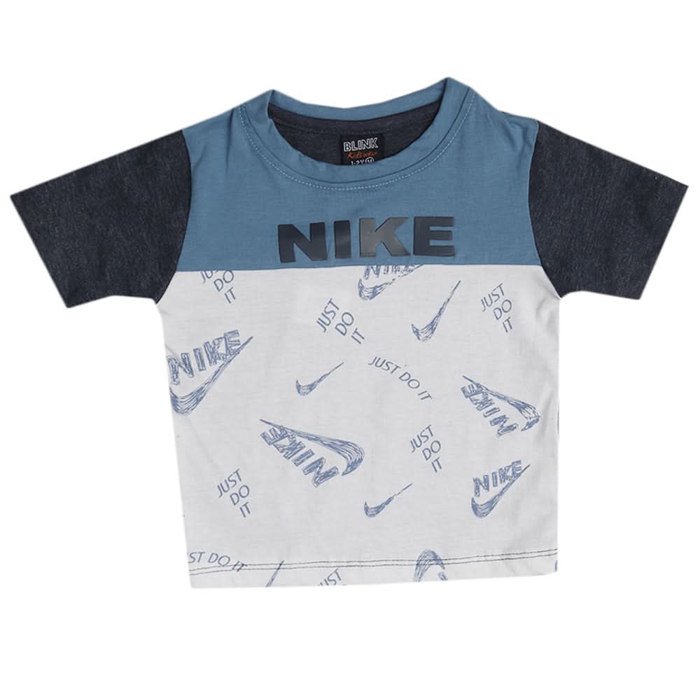 Boys Half Sleeves T-Shirt - Blue, Boys T-Shirts, Chase Value, Chase Value