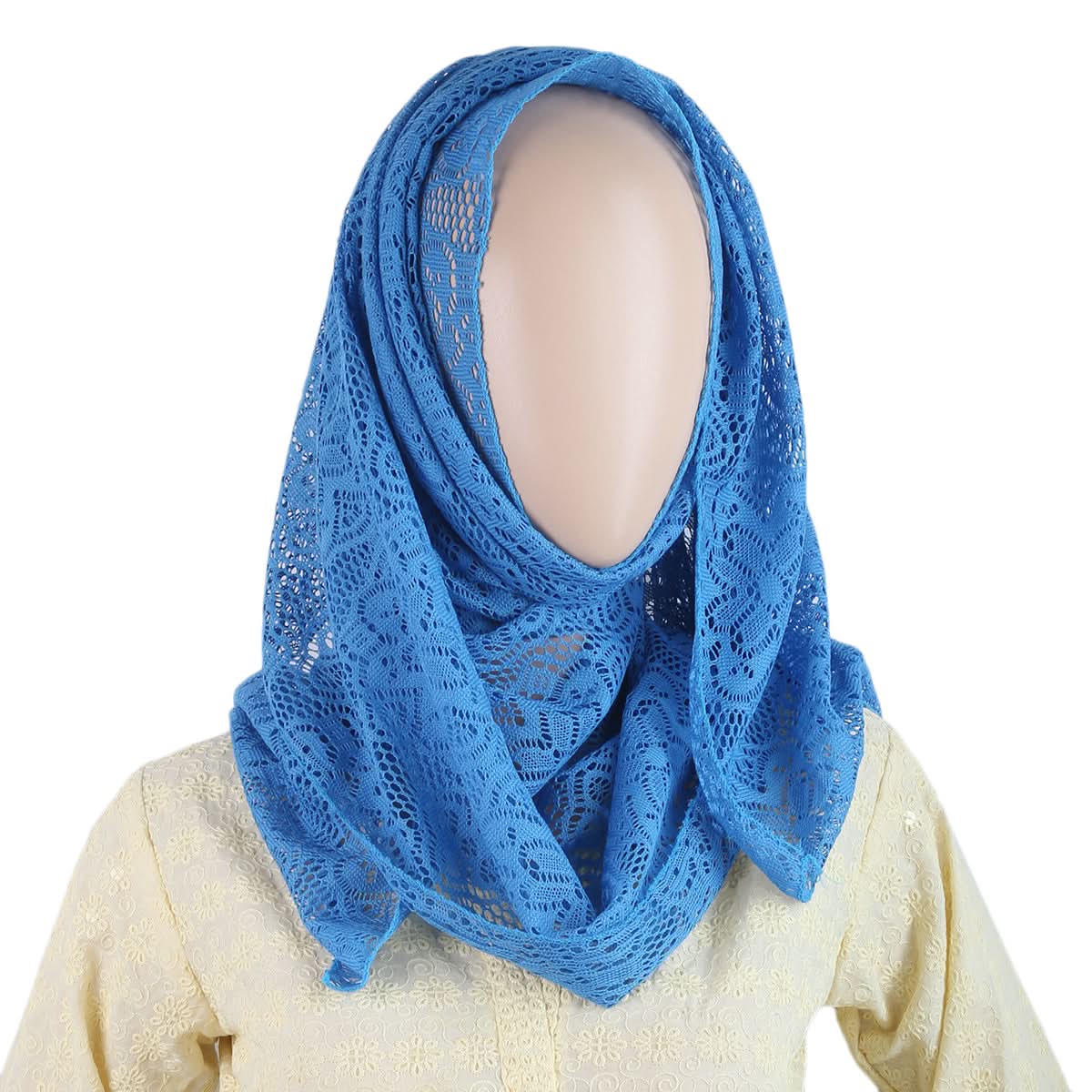 Women Net Scarf - Royal Blue, Women, Shawls And Scarves, Chase Value, Chase Value