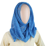Women Net Scarf - Royal Blue, Women, Shawls And Scarves, Chase Value, Chase Value