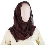 Women Net Scarf - Brown, Women, Shawls And Scarves, Chase Value, Chase Value