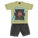 Boys 2 Pcs Suit Half Sleeves - Green, Kids, Boys Sets And Suits, Chase Value, Chase Value