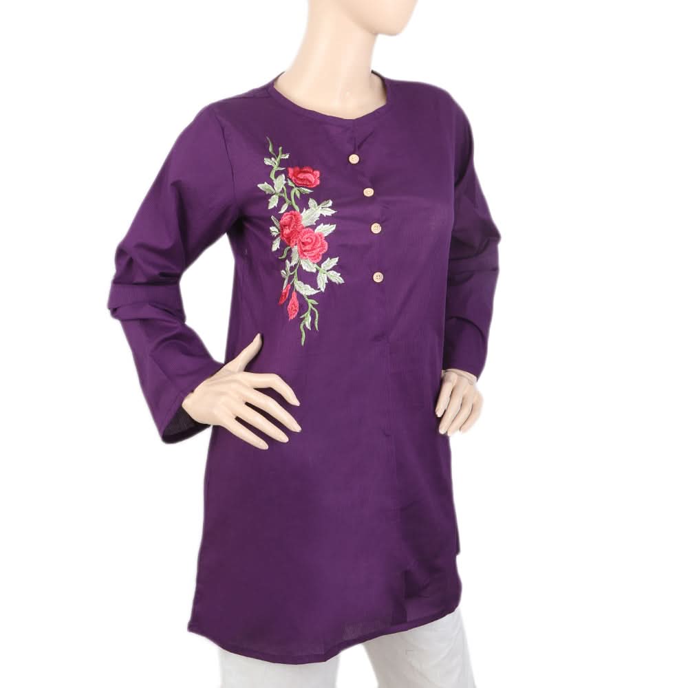 Women's Kurti - Purple, Women, Ready Kurtis, Chase Value, Chase Value