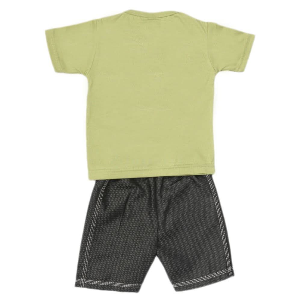 Boys 2 Pcs Suit Half Sleeves - Green, Kids, Boys Sets And Suits, Chase Value, Chase Value