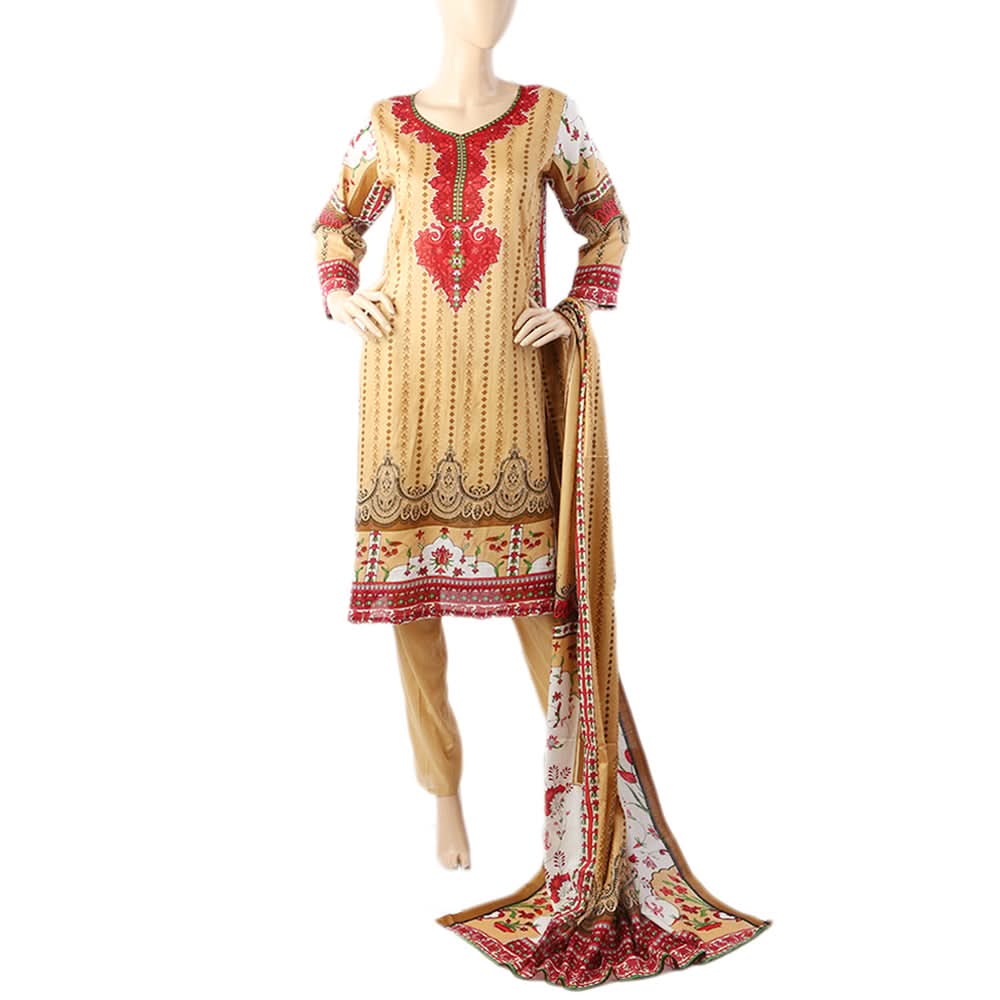 Karizma Chahat Printed Lawn 3 Pcs Unstitched Suit - I, Women, 3Pcs Shalwar Suit, United Textiles, Chase Value