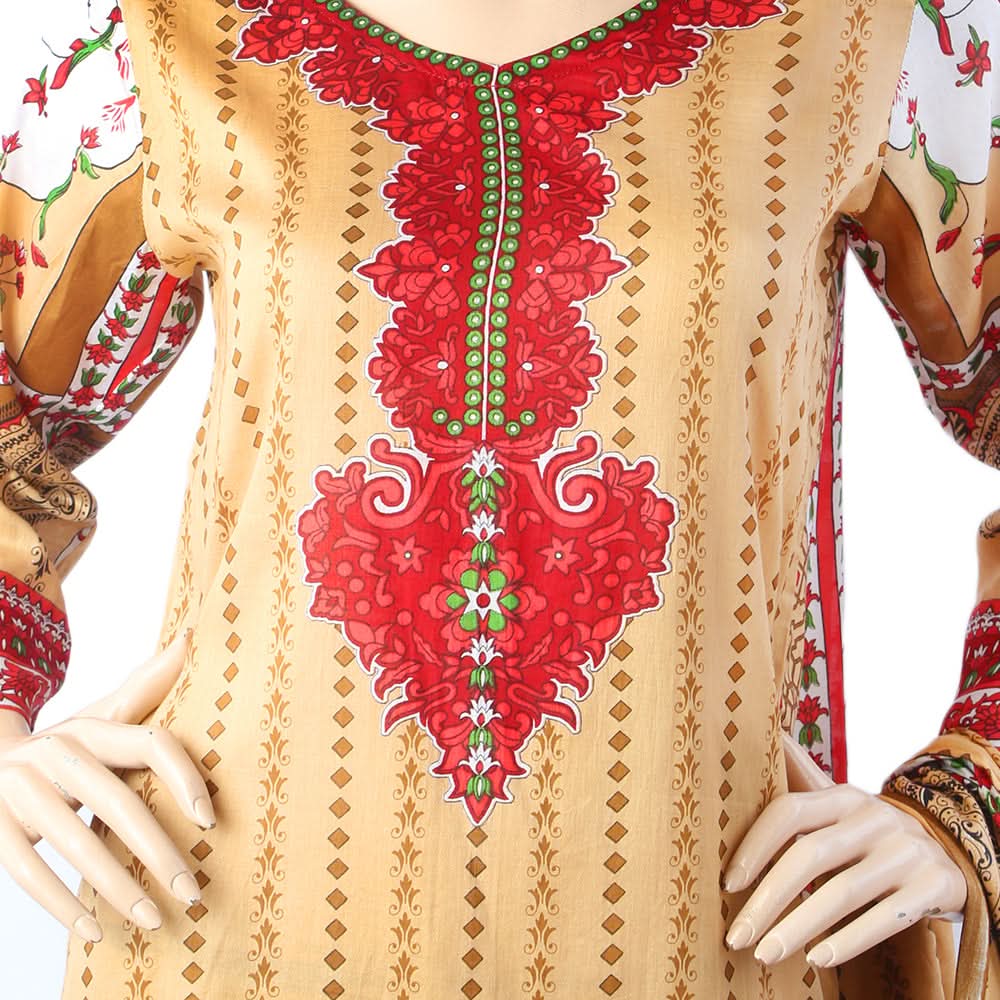 Karizma Chahat Printed Lawn 3 Pcs Unstitched Suit - I, Women, 3Pcs Shalwar Suit, United Textiles, Chase Value