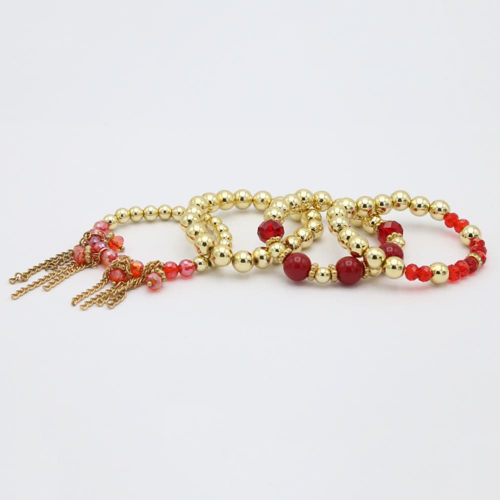 Women's Bracelet - Red, Women, Bangles & Bracelets, Chase Value, Chase Value