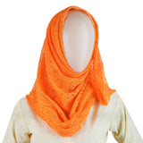 Women Net Scarf - Orange, Women, Shawls And Scarves, Chase Value, Chase Value