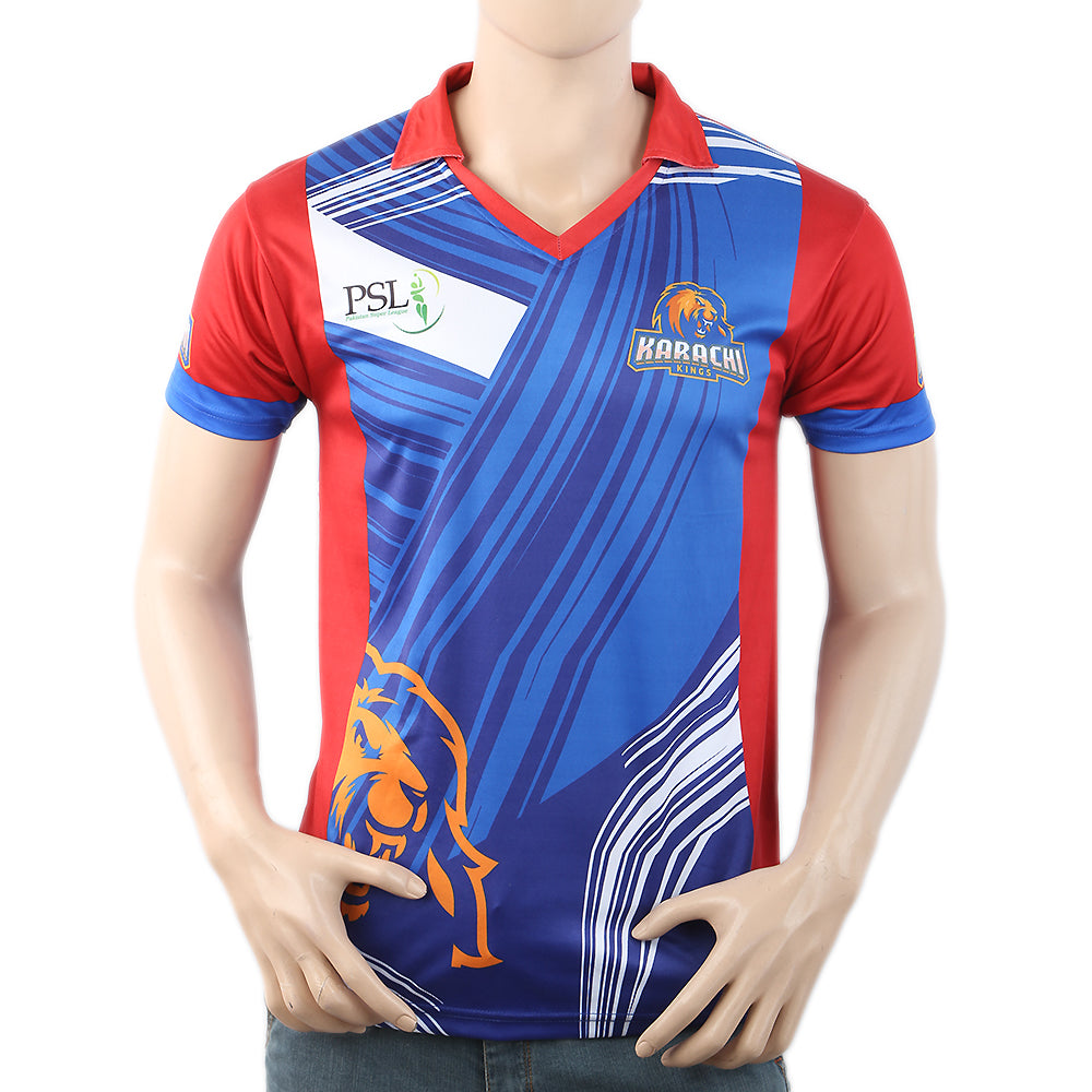 Karachi Kings Half Sleeves T-Shirt For Men - Blue, Men, T-Shirts And Polos, Chase Value, Chase Value
