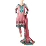 Karizma Chahat Printed Lawn 3 Pcs Unstitched Suit - H, Women, 3Pcs Shalwar Suit, United Textiles, Chase Value