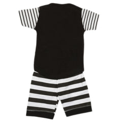 Boys 2 Pcs Suit Half Sleeves - Black, Kids, Boys Sets And Suits, Chase Value, Chase Value