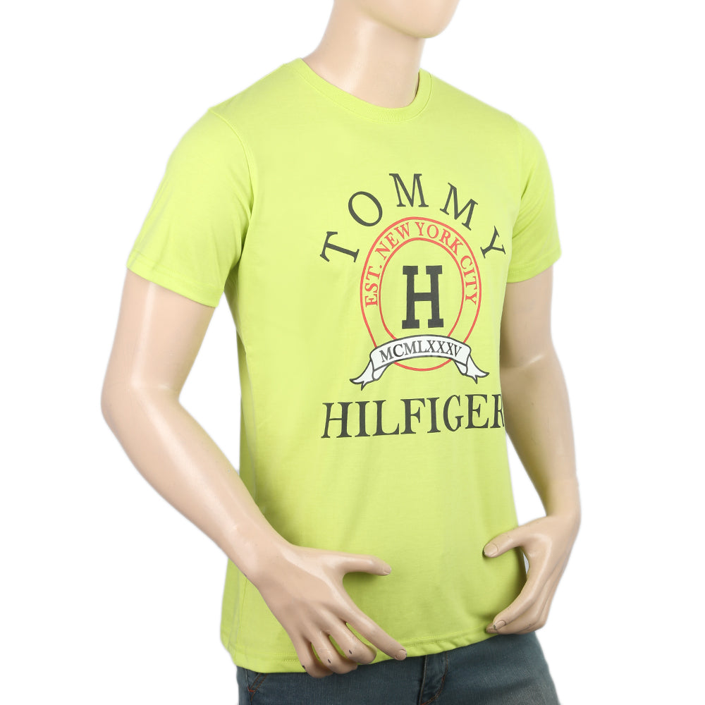 Men's Half Sleeves Printed T-Shirt - Green, Men, T-Shirts And Polos, Chase Value, Chase Value
