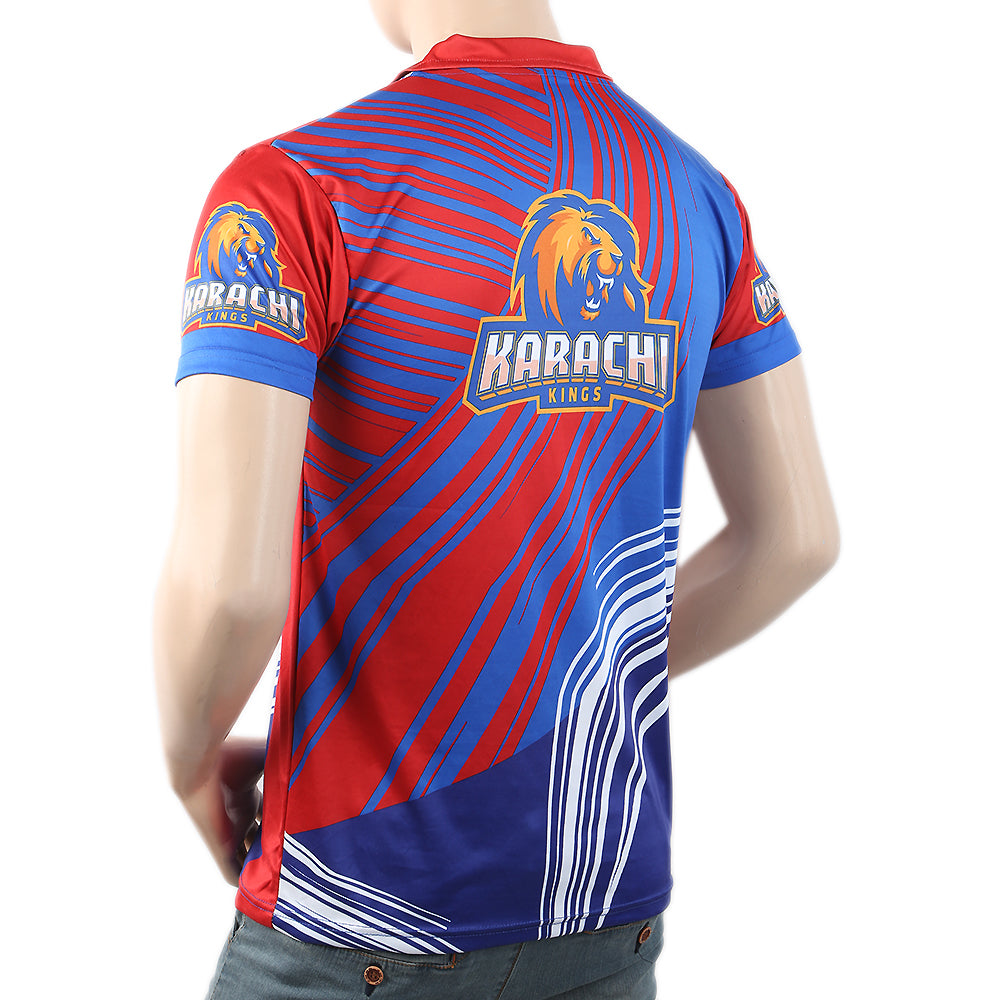 Karachi Kings Half Sleeves T-Shirt For Men - Blue, Men, T-Shirts And Polos, Chase Value, Chase Value