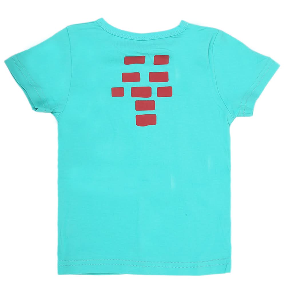 Boys Round Neck T-Shirt - Sea Green, Kids, Boys T-Shirts, Chase Value, Chase Value