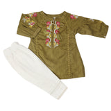 Girls Shalwar Suit - Green, Girls Shalwar Kameez, Chase Value, Chase Value