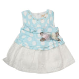 Newborn Fancy Frocks JB800-848 305 - Sky Blue, Kids, NB Girls Frocks, Chase Value, Chase Value