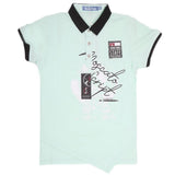 Boys Half Sleeves Round Neck T-Shirt - Cyan, Kids, Boys T-Shirts, Chase Value, Chase Value