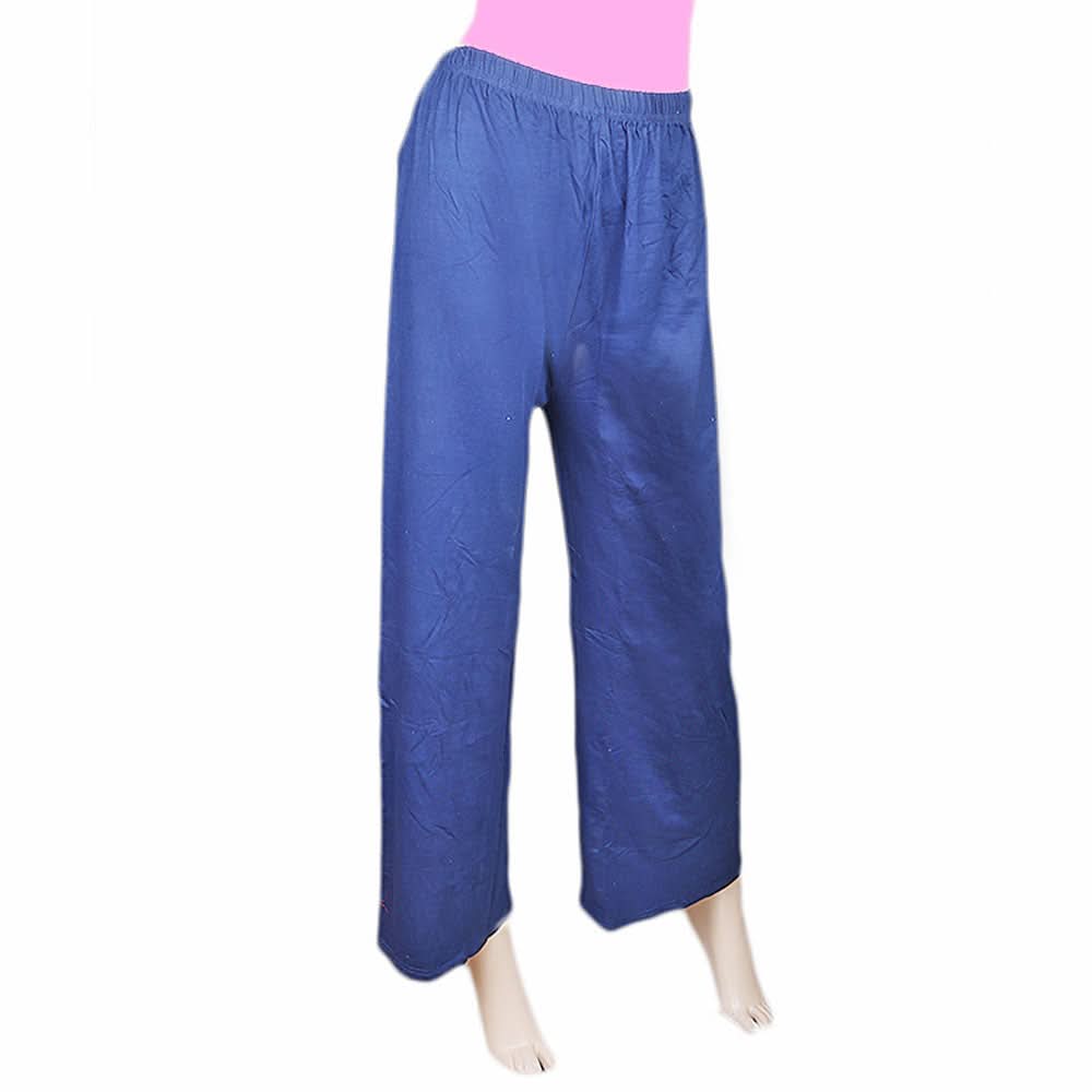 Women's Plain Palazzo - Navy Blue, Women, Pants & Tights, Chase Value, Chase Value