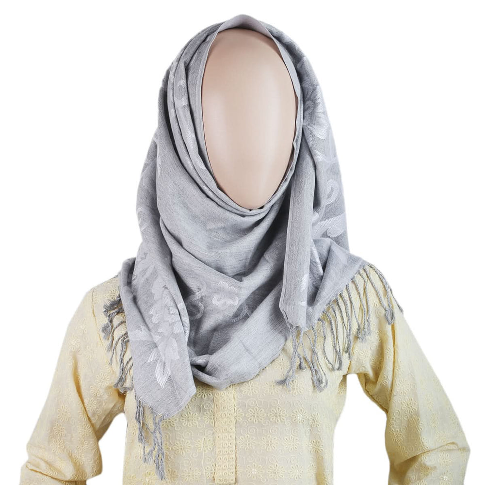 Women Winter Plain Scarf - X1 - Silver, Women, Shawls And Scarves, Chase Value, Chase Value
