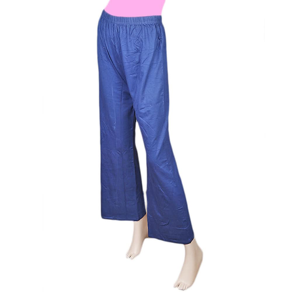 Women's Plain Palazzo - Navy Blue, Women, Pants & Tights, Chase Value, Chase Value