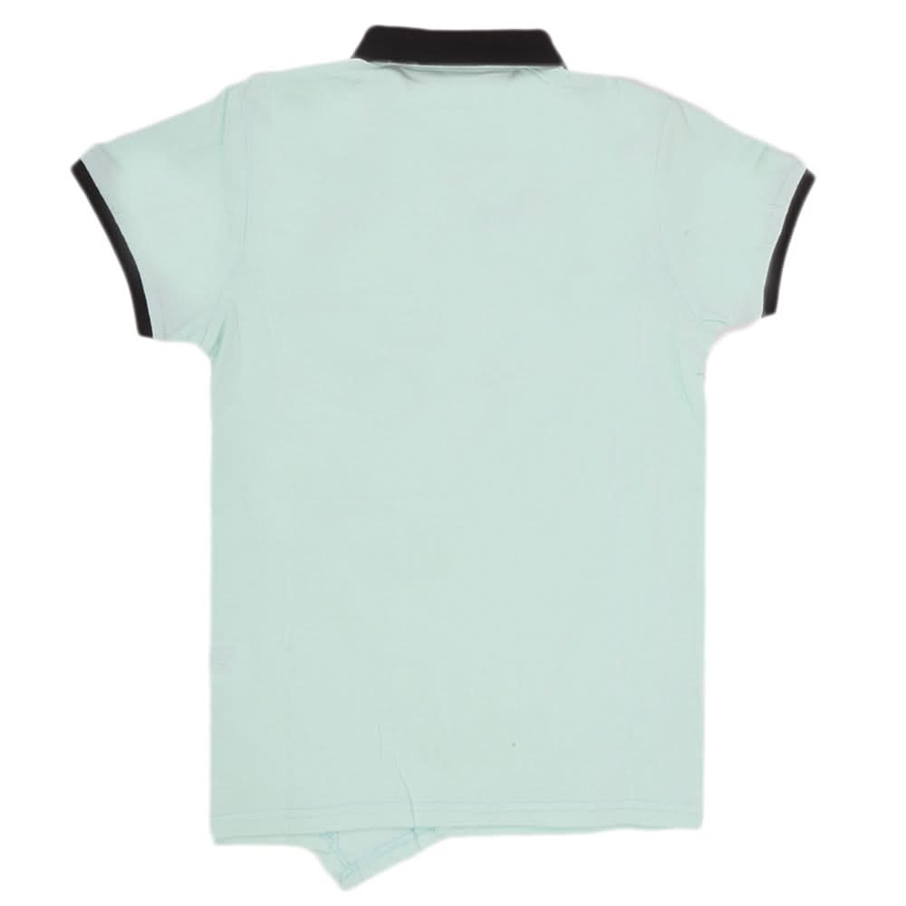 Boys Half Sleeves Round Neck T-Shirt - Cyan, Kids, Boys T-Shirts, Chase Value, Chase Value
