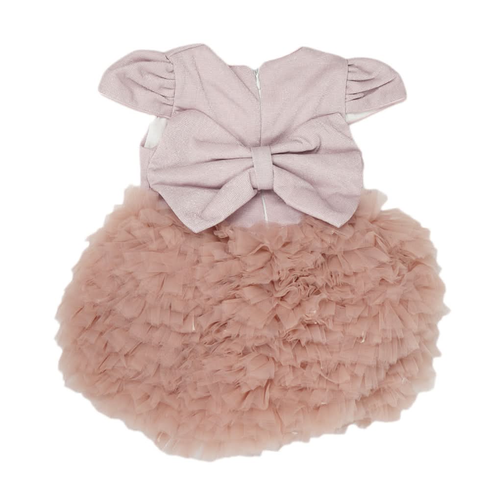 Newborn Girls Frock 4049 J45 - Tea Pink, Kids, New Born Girls Frocks, Chase Value, Chase Value