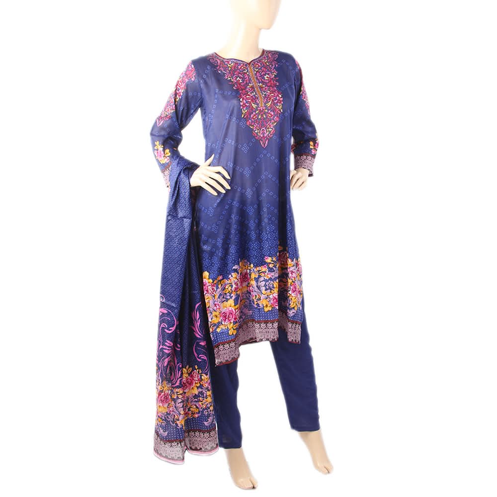 Karizma Chahat Printed Lawn 3 Pcs Unstitched Suit - E, Women, 3Pcs Shalwar Suit, United Textiles, Chase Value