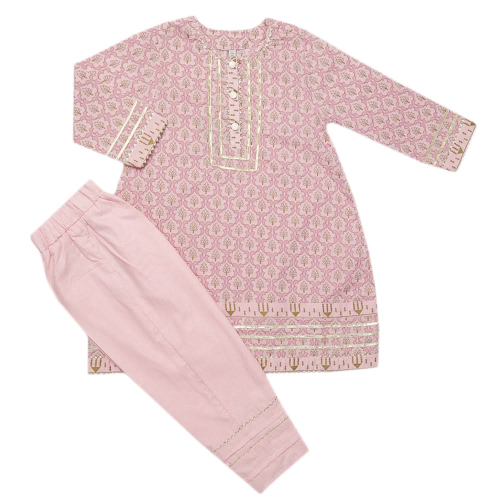 Girls Shalwar Suit - Pink, Girls Shalwar Kameez, Chase Value, Chase Value
