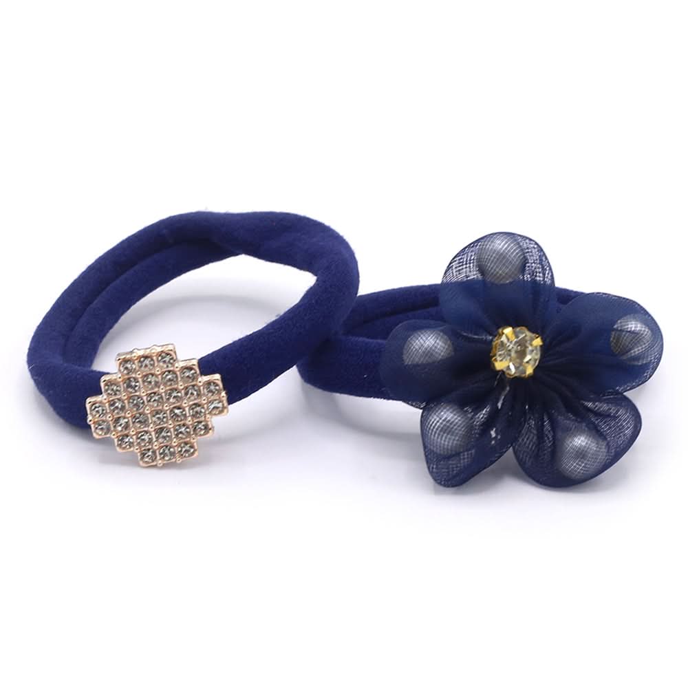 Girls Hair Pony - Navy Blue, Girls Hair Accessories, Chase Value, Chase Value