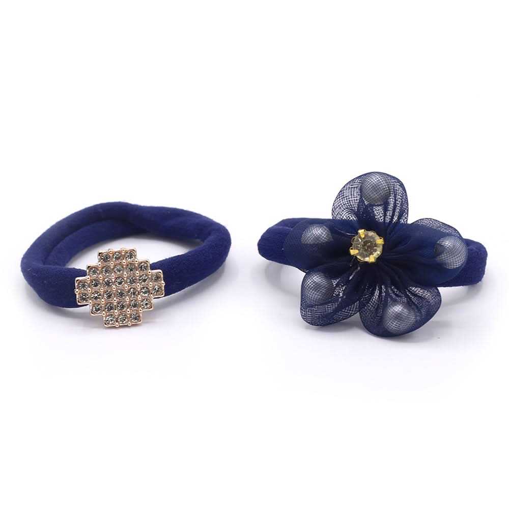Girls Hair Pony - Navy Blue, Girls Hair Accessories, Chase Value, Chase Value