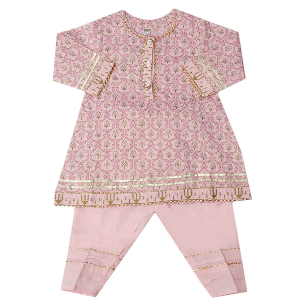 Girls Shalwar Suit - Pink, Kids, Girls Sets And Suits, Chase Value, Chase Value