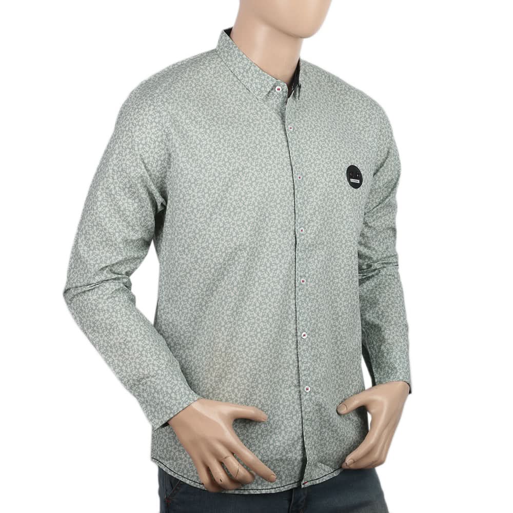 Mens Printed Casual Shirt - Sea-Green, Men, Shirts, Chase Value, Chase Value