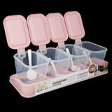 Spice Box 4 Pcs - Pink, Crockery & Kitchenware, Chase Value, Chase Value