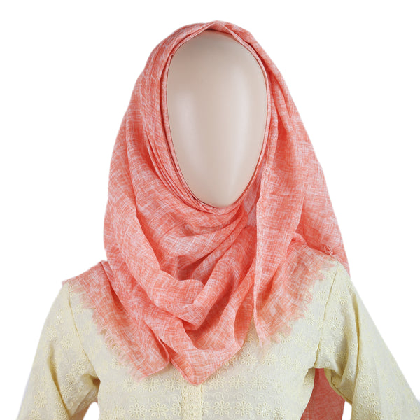 Women Lawn Scarf - T1 - Orange, Women, Shawls And Scarves, Chase Value, Chase Value